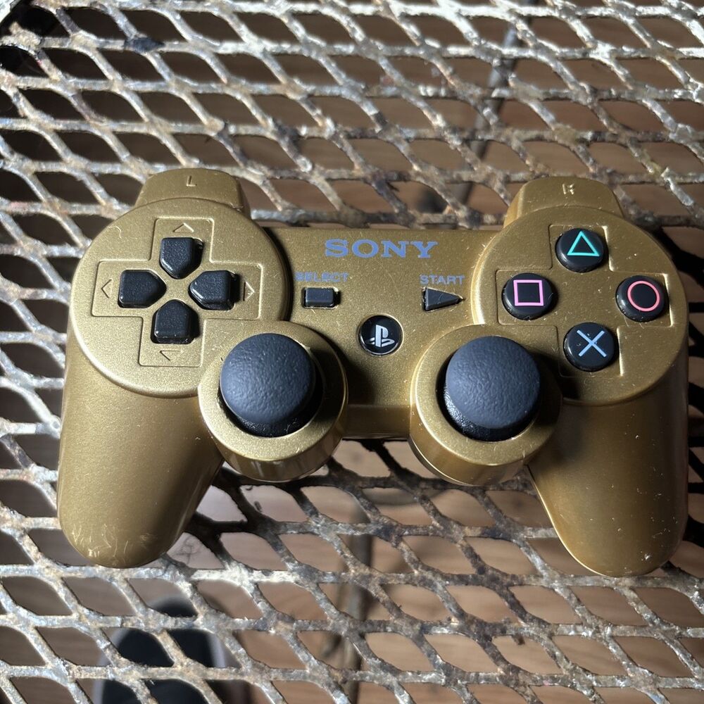 Official Sony PlayStation 3 Controller OEM PS3 DualShock 3 - Gold